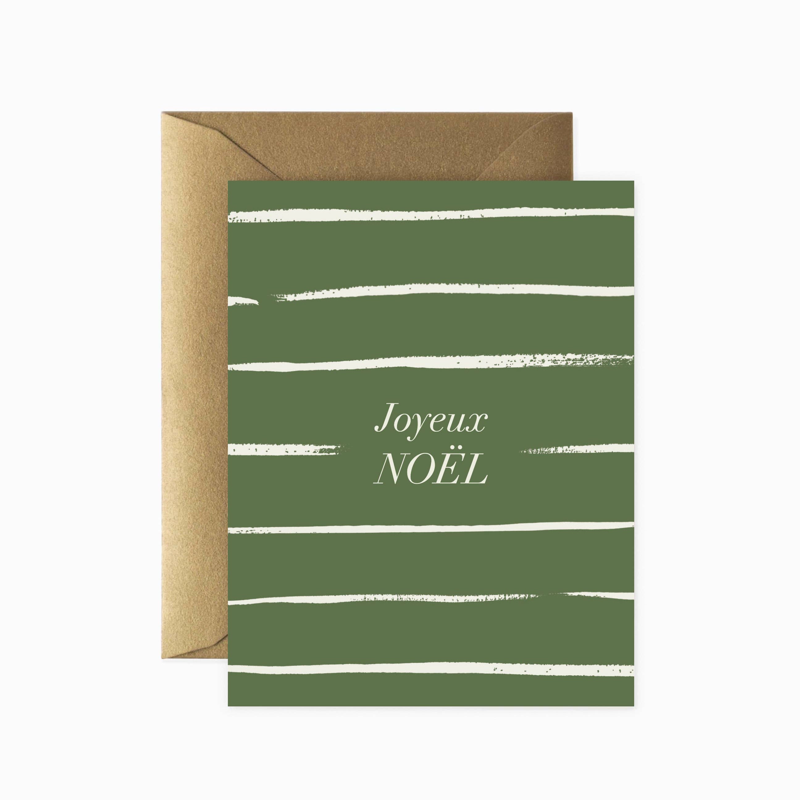 Joyeux Noel Holiday Greeting Card | Christmas Card