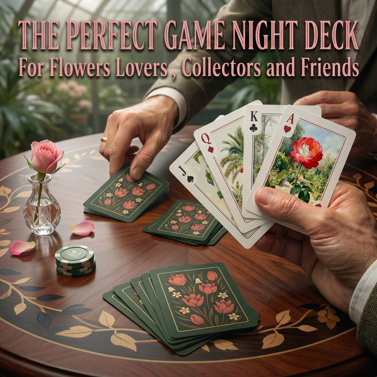 Botanical Playing Cards – Floral & Plant Illustrated Deck