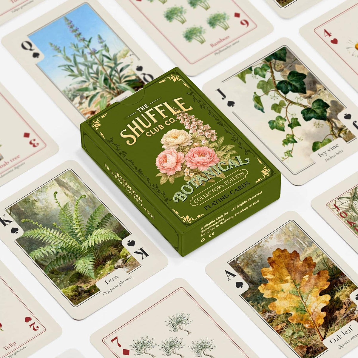 Botanical Playing Cards – Floral & Plant Illustrated Deck