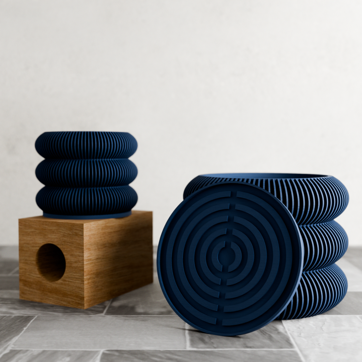 Modern Indoor Planter | Triple BUBBLES Collection