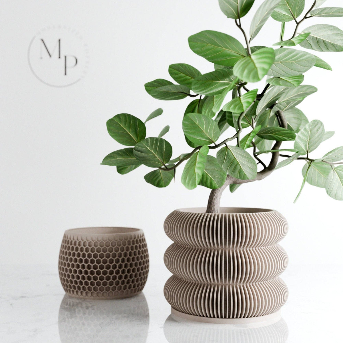 Modern Indoor Planter | Triple BUBBLES Collection
