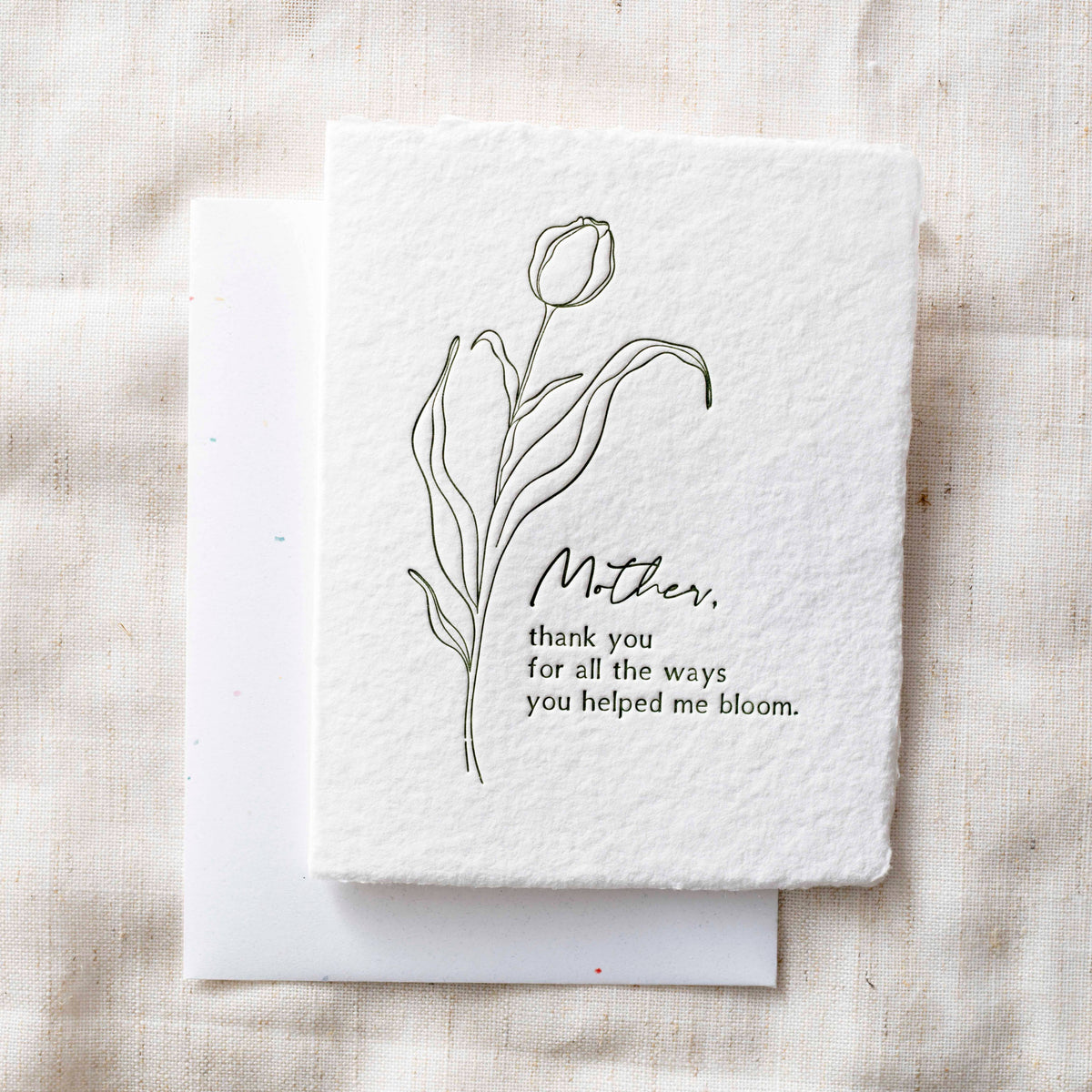 Mother, you helped me bloom | Flower Shop Greeting Card
