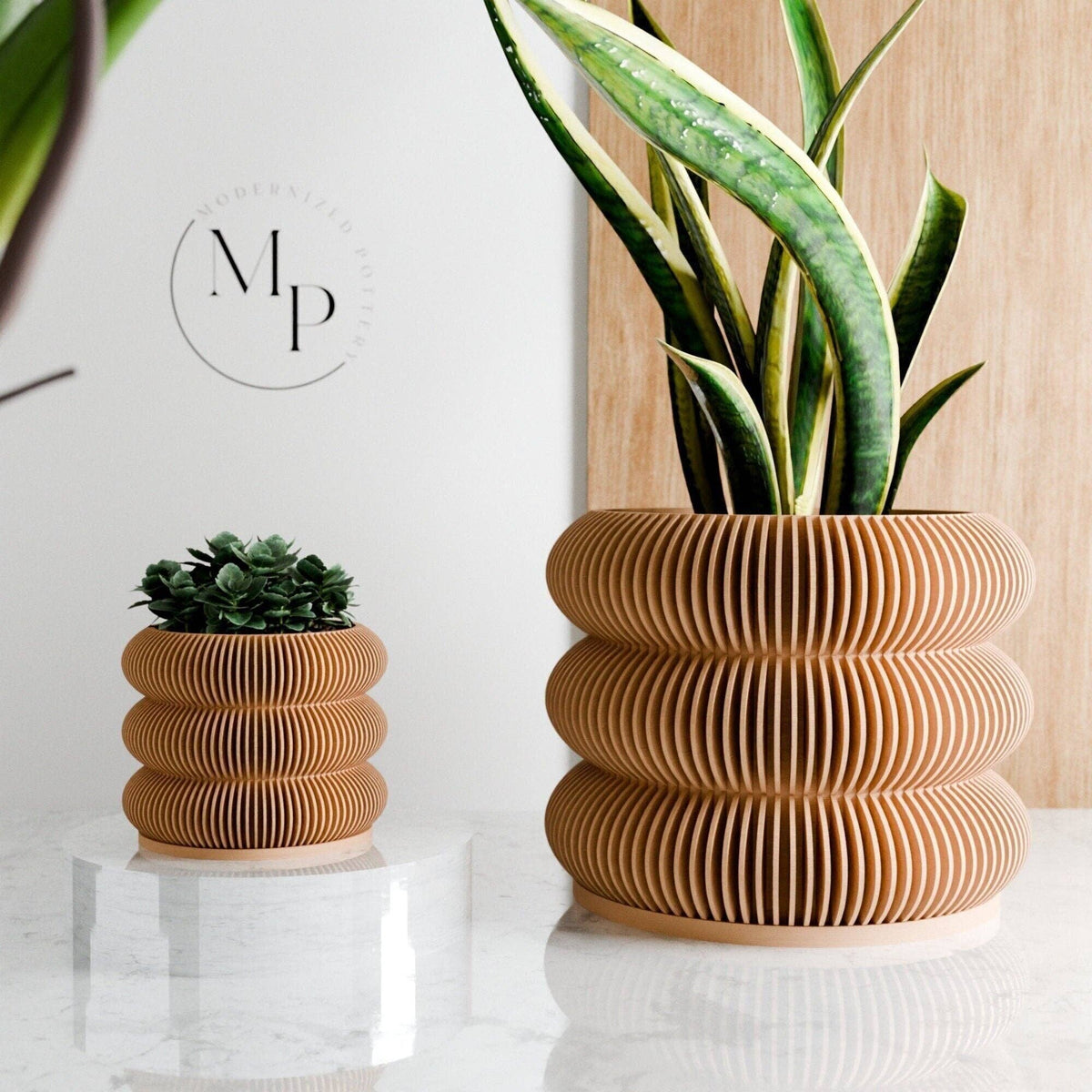 Modern Indoor Planter | Triple BUBBLES Collection