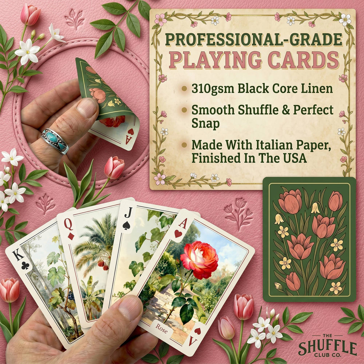 Botanical Playing Cards – Floral & Plant Illustrated Deck