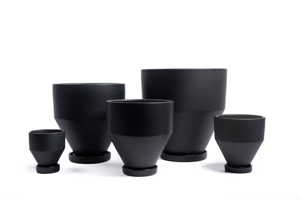 Blush 8.5" Jouet Pots w/ Saucers
