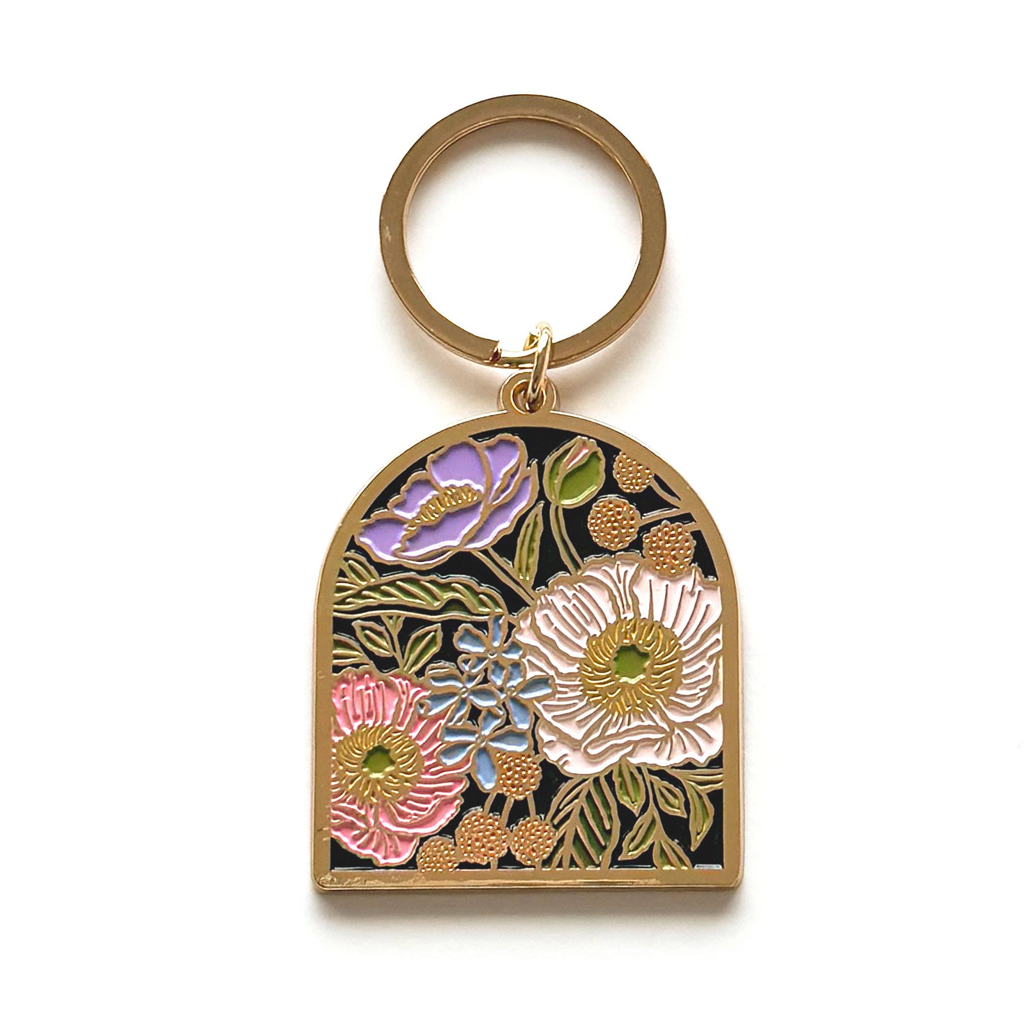 Vibrant Flora Arch Keychain | Summer Gift + Garden Gift