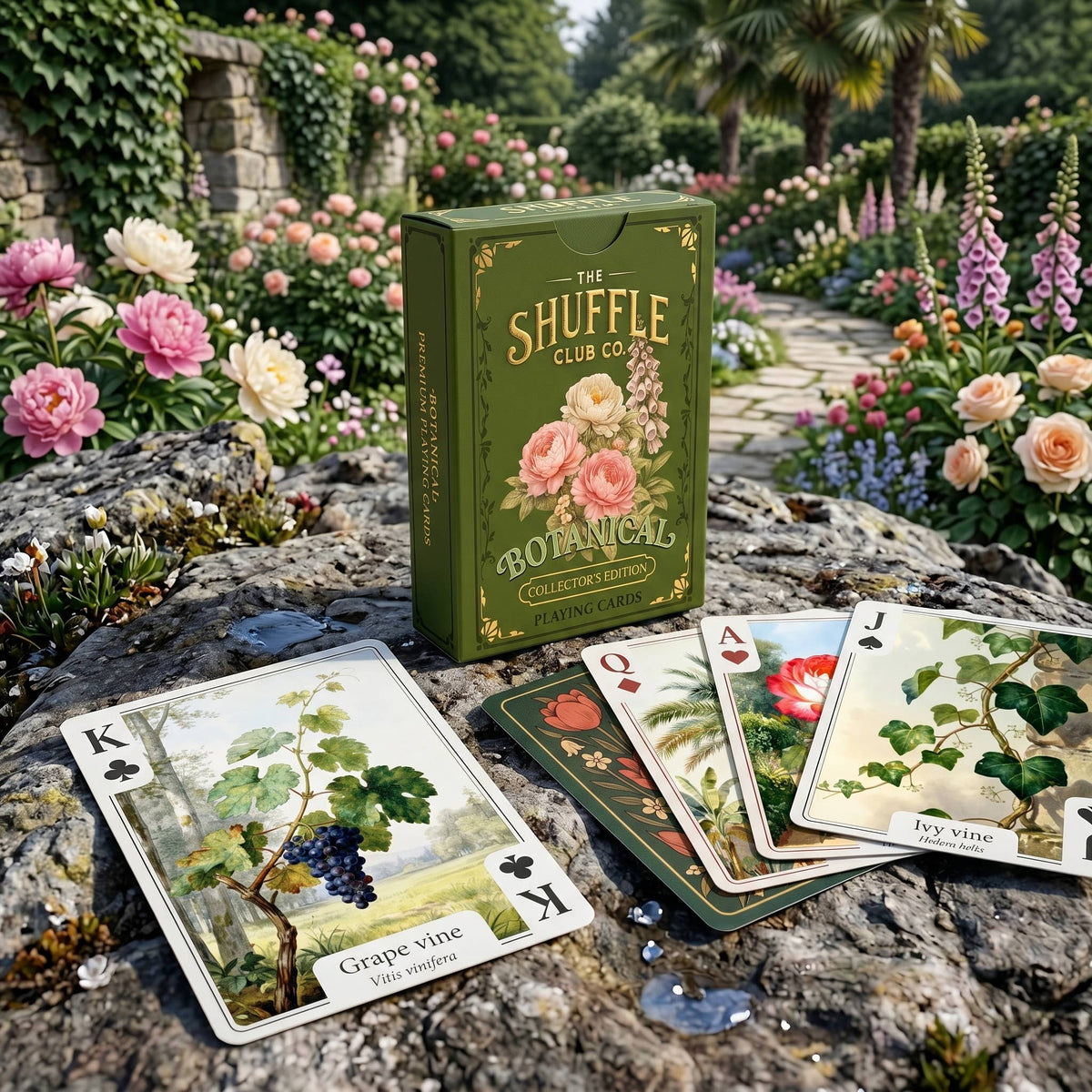 Botanical Playing Cards – Floral & Plant Illustrated Deck