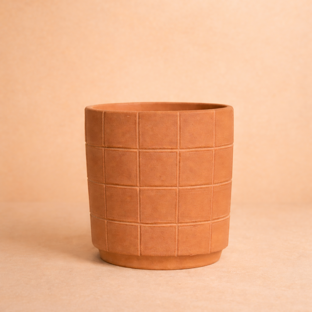 Grid Terracotta Planters by MESO