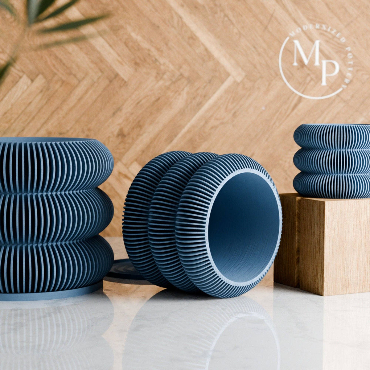 Modern Indoor Planter | Triple BUBBLES Collection