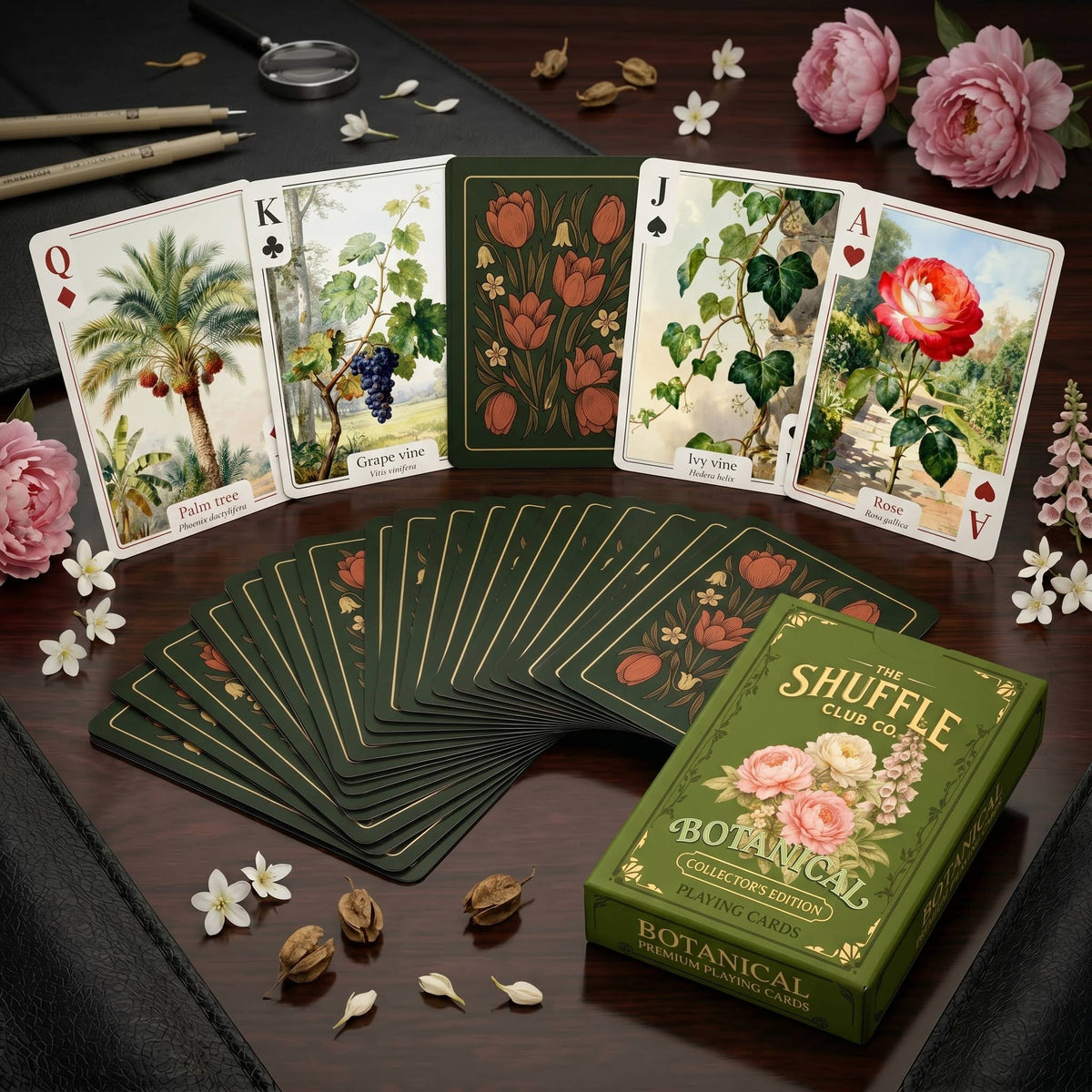 Botanical Playing Cards – Floral & Plant Illustrated Deck