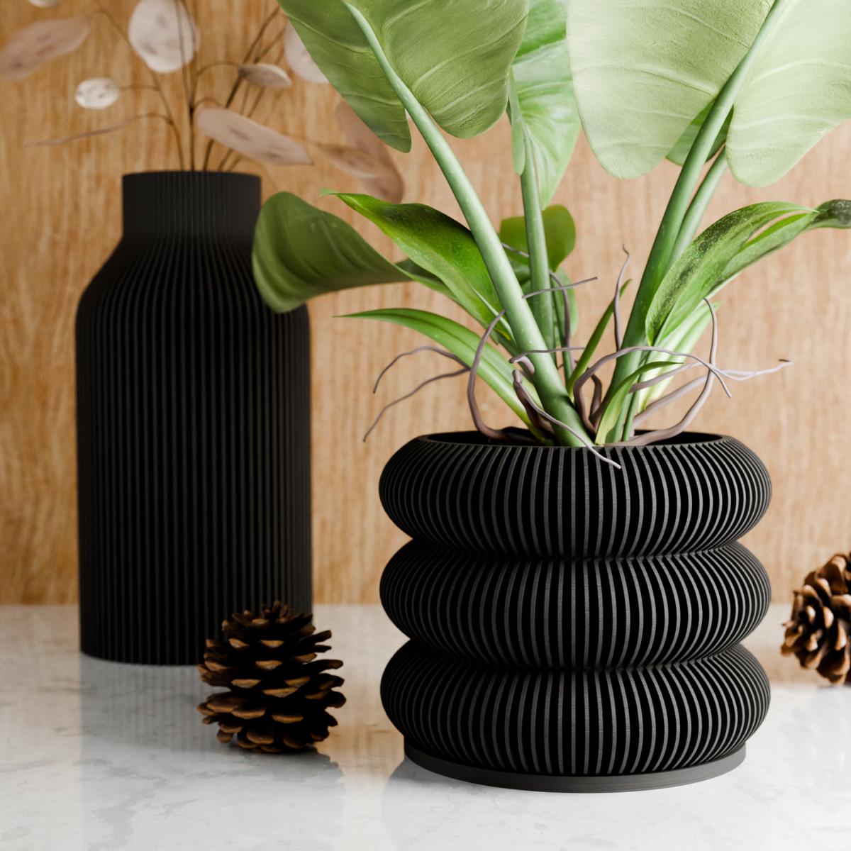 Modern Indoor Planter | Triple BUBBLES Collection
