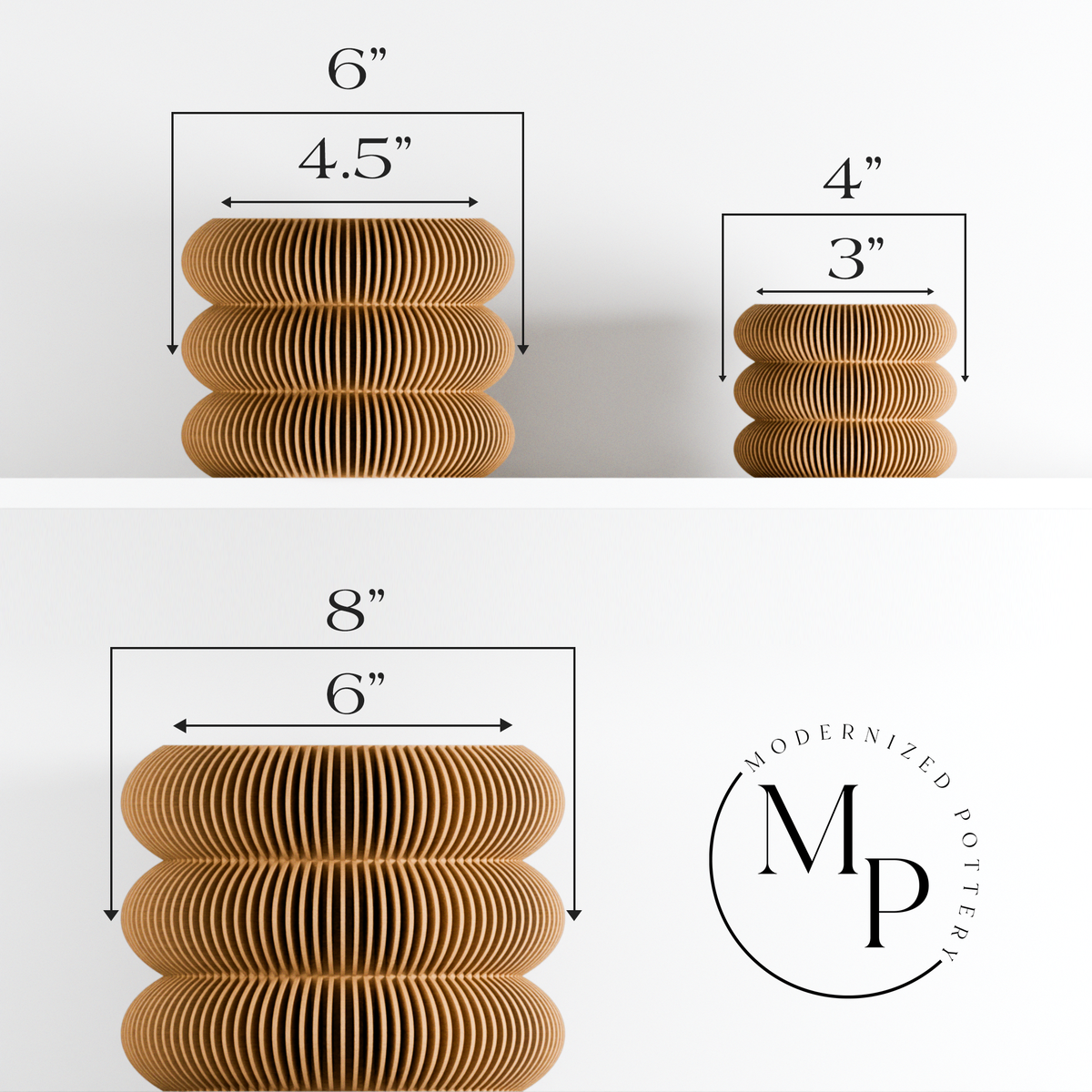 Modern Indoor Planter | Triple BUBBLES Collection