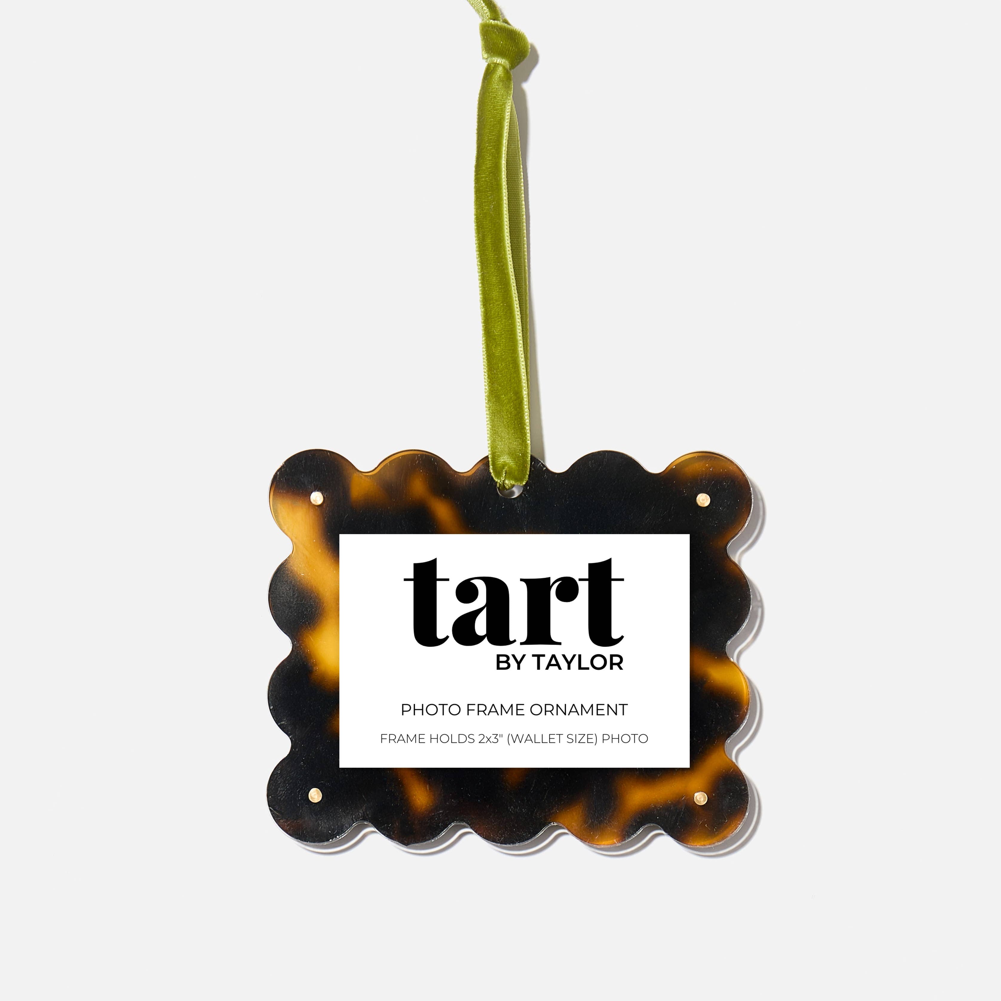 Tortoise Print Frame Ornament